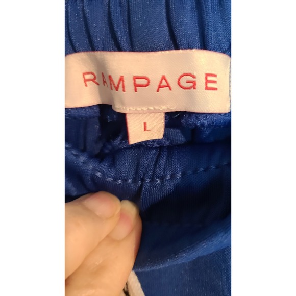 Rampage Tricot Wide Leg Pants with Matching Tube Top Size Large - Picture 3 of 8